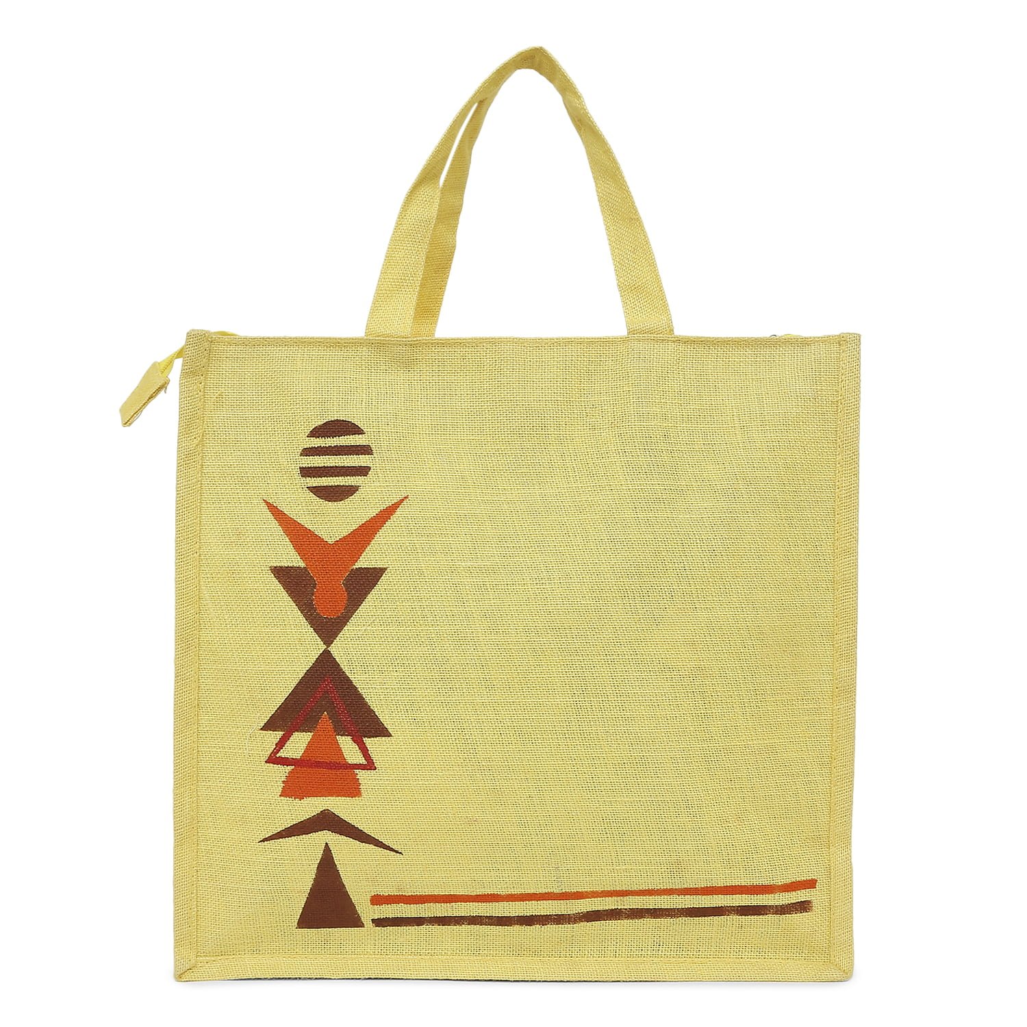 Buy S.B. Bags Printed Eco-Friendly Durga Print Jute Bag/Shopping Bag/Grocery  Bag with Zip Closure, Pack of 2, Green & Red Online at Best Prices in India  - JioMart.