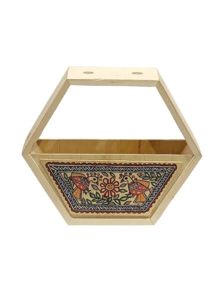 Madhubani Hand-painted Lamp Holder