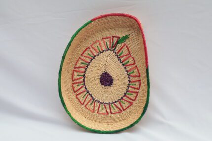 Handwoven Golden Grass Design Trays