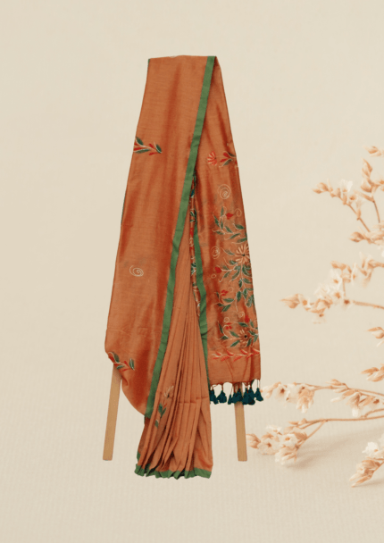 Khadi Hand-painted Saree
