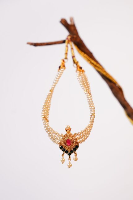 Kolhapuri Handwork Thushi Choker Necklace
