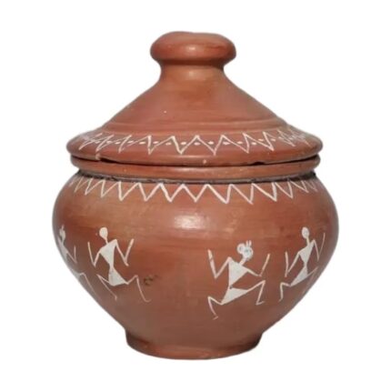 Terracotta Planter with Tribal Art