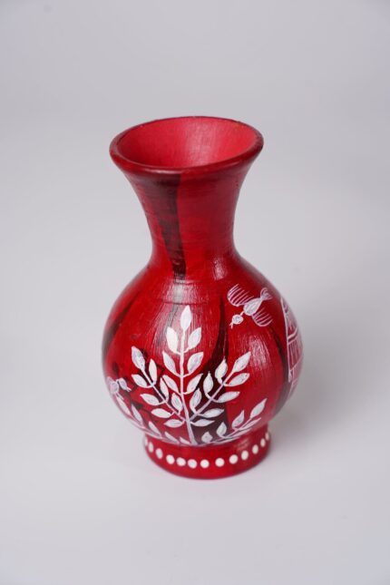 Warli Handcrafted Terracotta Flower Vase