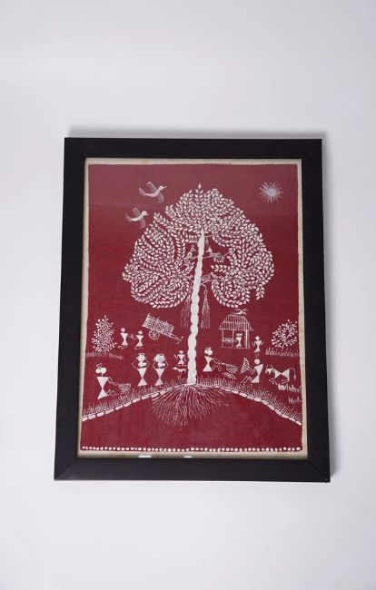Warli Handpainted Frame